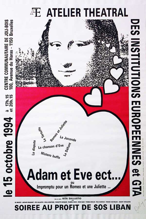 Adam & Eve etc. ou Impromptu pour un Roméo et une Juliette, mise en scène par Rita Sallustio
